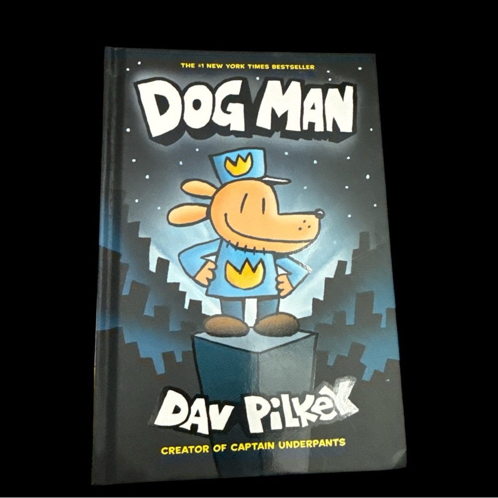 Black and Blue Cartoon Character Book Cover